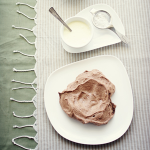 Daring Bakers' Chocolate Pavlovas with Chocolate Mascarpone Mousse
