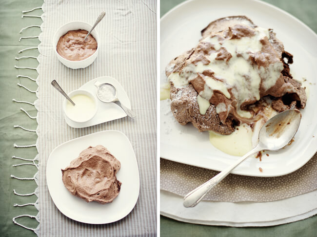 Daring Bakers' Chocolate Pavlovas with Chocolate Mascarpone Mousse Daring Bakers' Chocolate Pavlovas with Chocolate Mascarpone Mousse